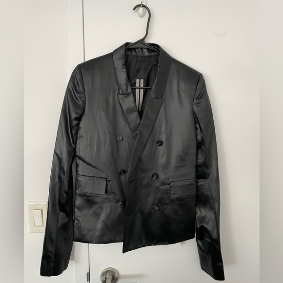 Rick Owens double breasted blazer in black NWT - Picture 7 of 11